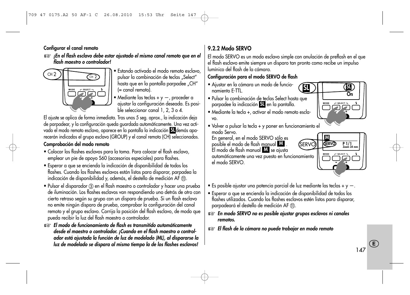 Metz MECABLITZ 50 AF-1 digital Canon User Manual | Page 147 / 174