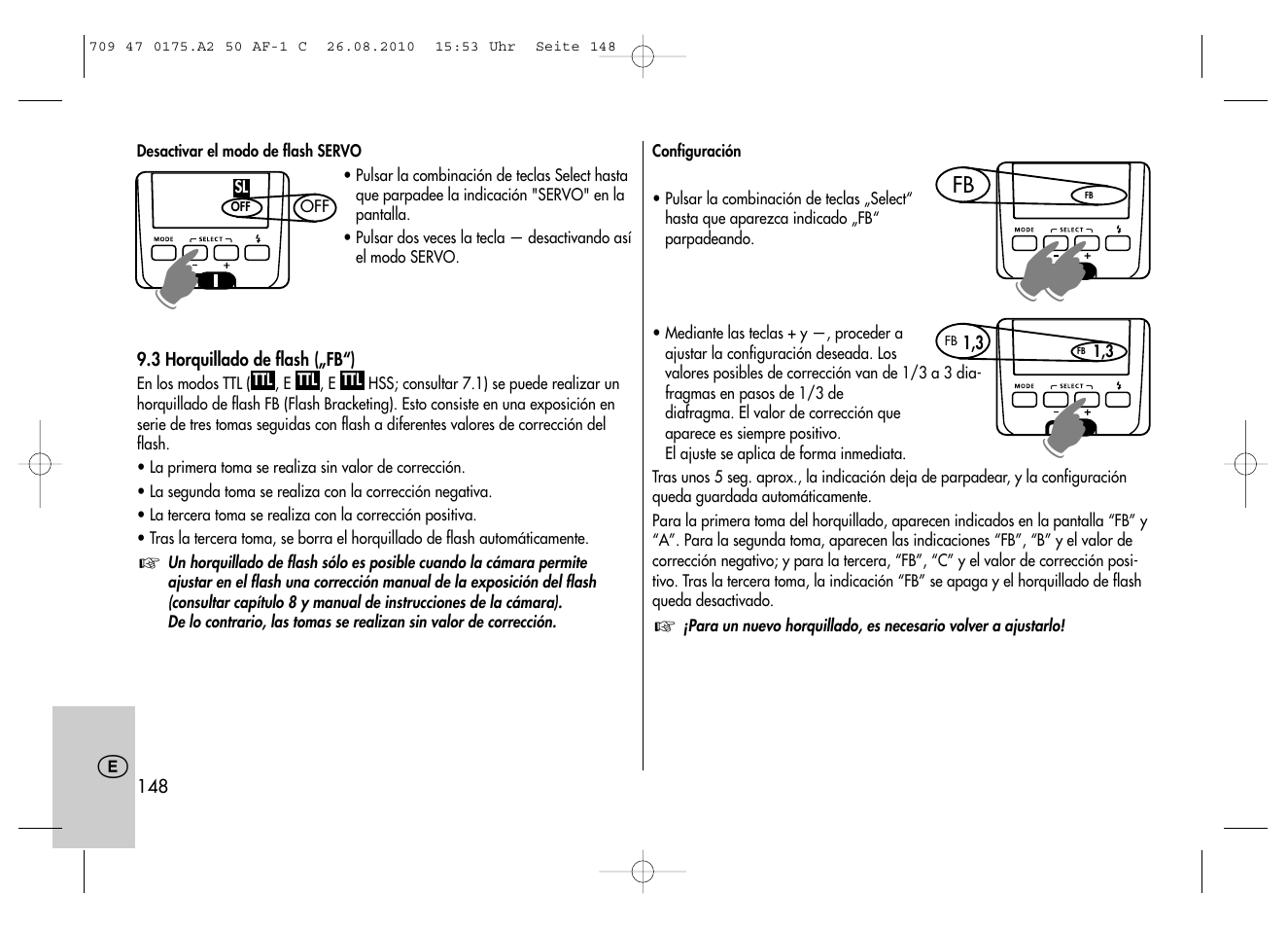Metz MECABLITZ 50 AF-1 digital Canon User Manual | Page 148 / 174