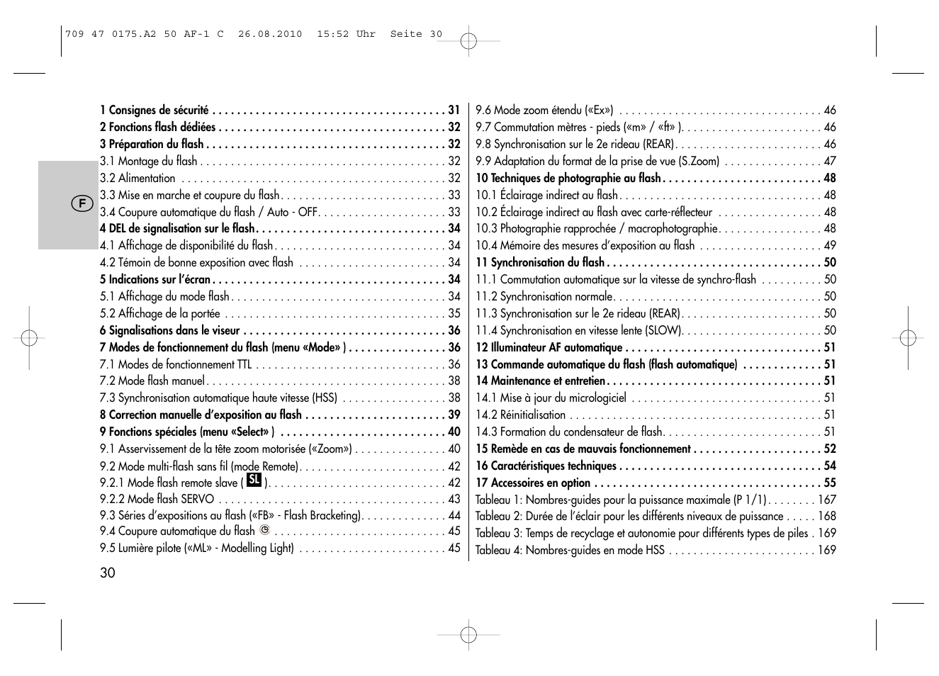 Metz MECABLITZ 50 AF-1 digital Canon User Manual | Page 30 / 174