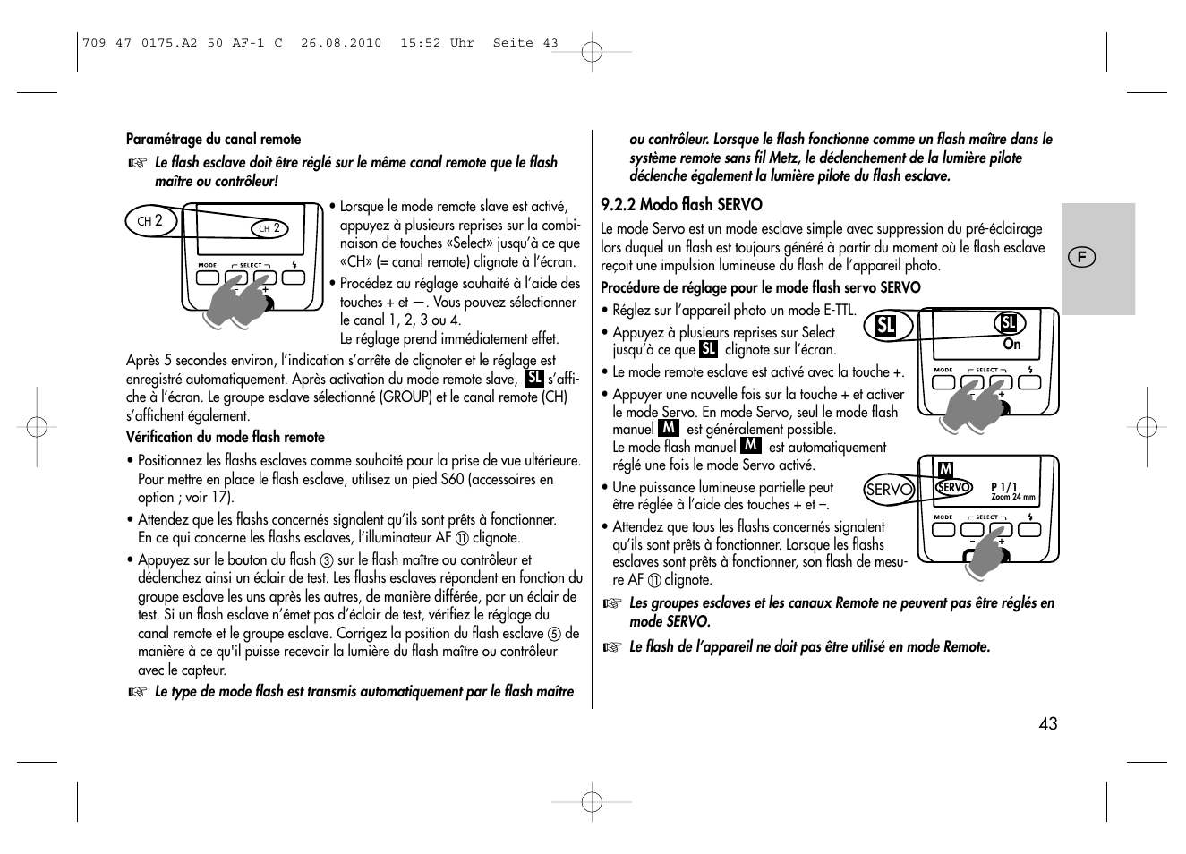 Metz MECABLITZ 50 AF-1 digital Canon User Manual | Page 43 / 174