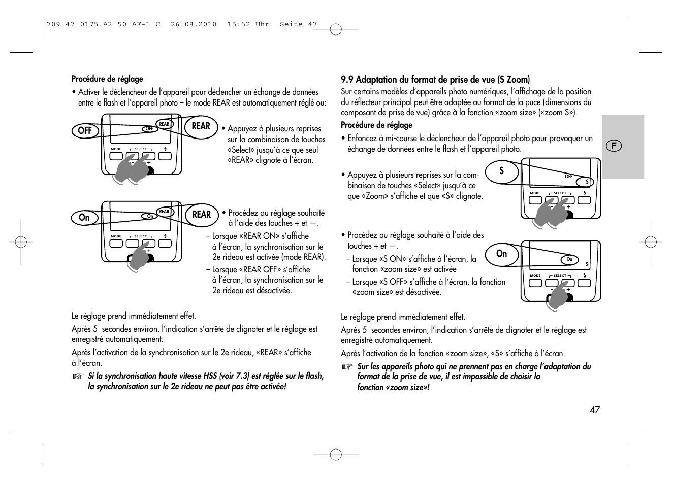 Metz MECABLITZ 50 AF-1 digital Canon User Manual | Page 47 / 174