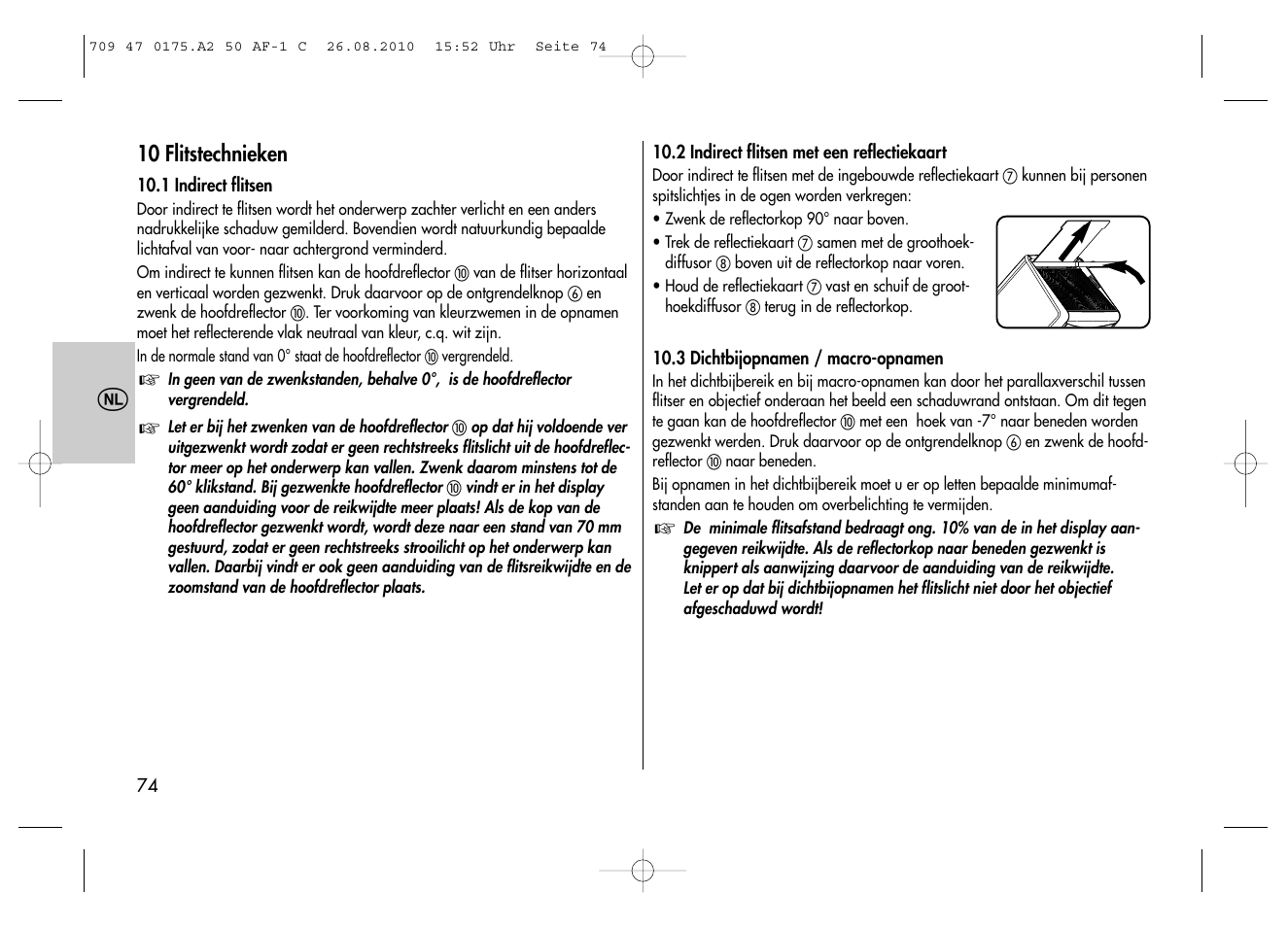Metz MECABLITZ 50 AF-1 digital Canon User Manual | Page 74 / 174