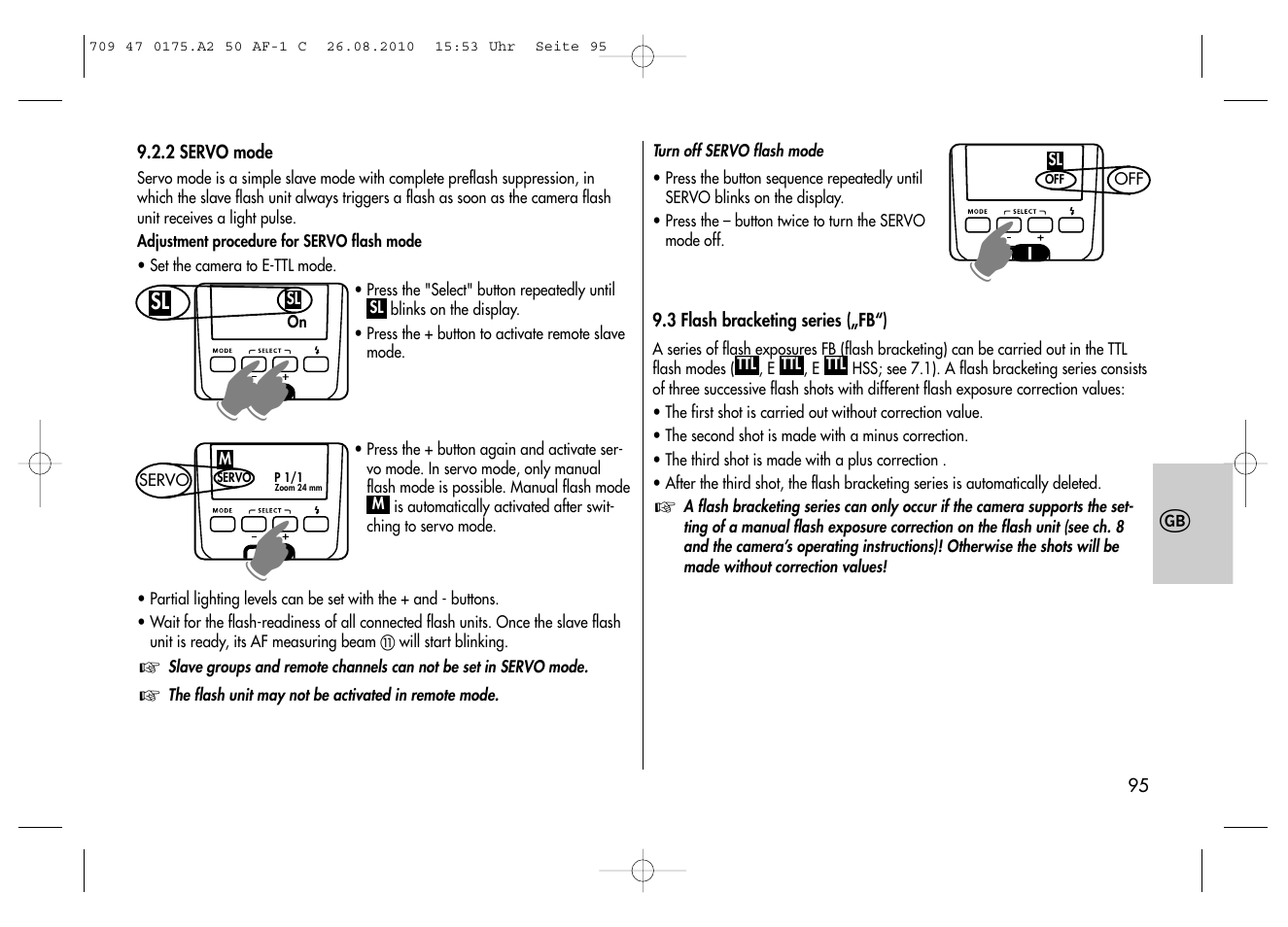 Metz MECABLITZ 50 AF-1 digital Canon User Manual | Page 95 / 174
