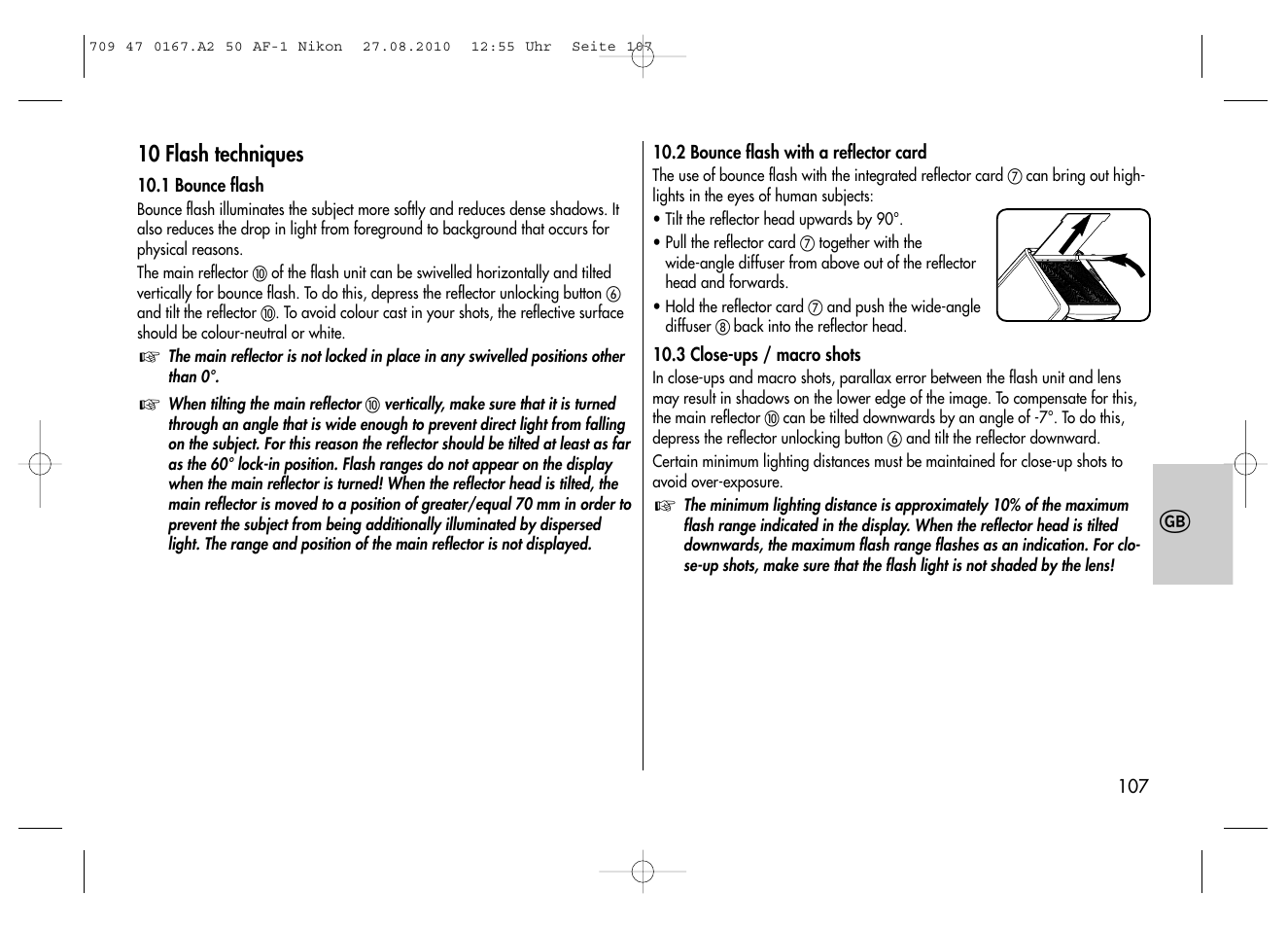 Metz MECABLITZ 50 AF-1 digital Nikon User Manual | Page 107 / 182