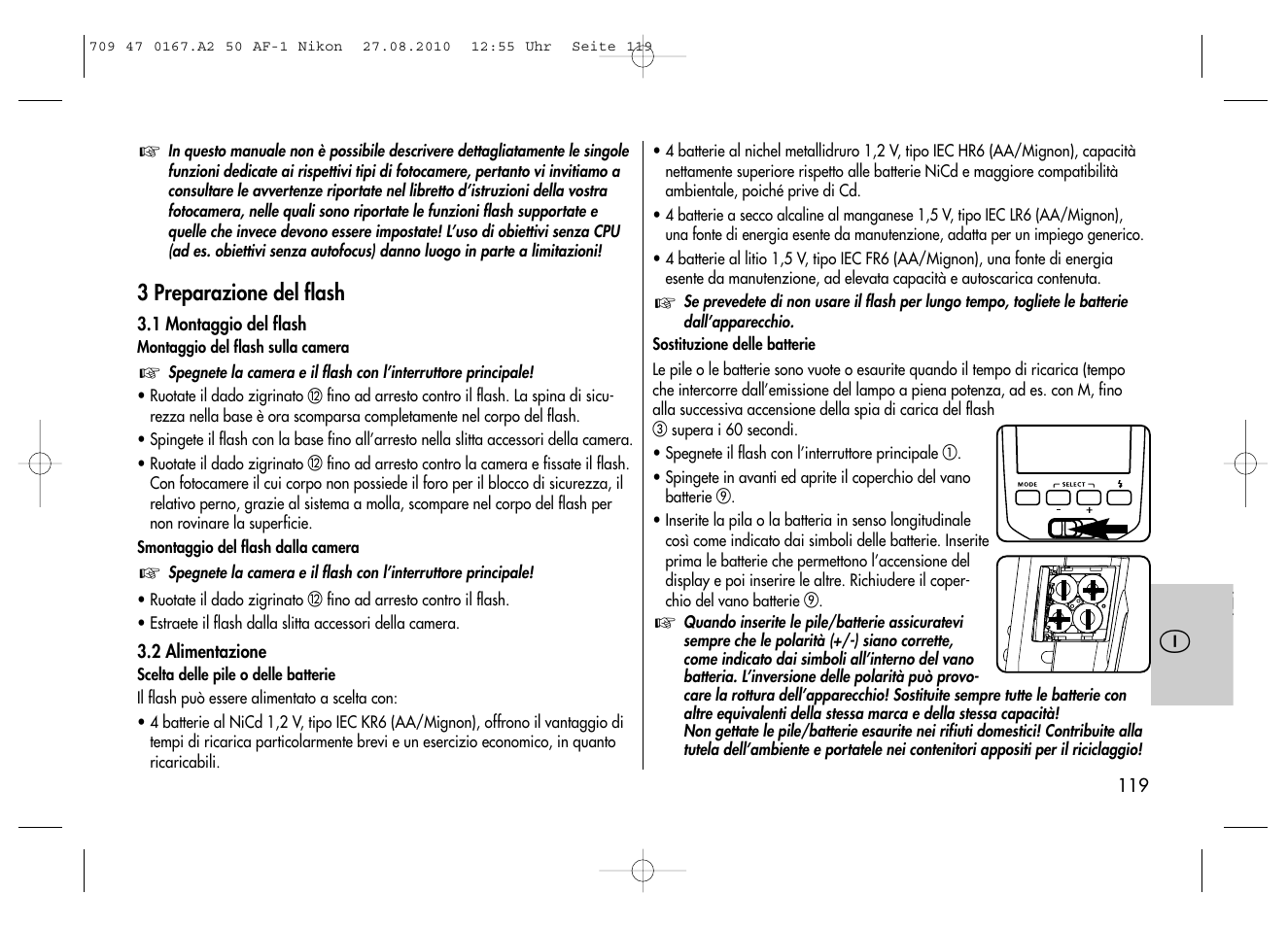 Metz MECABLITZ 50 AF-1 digital Nikon User Manual | Page 119 / 182