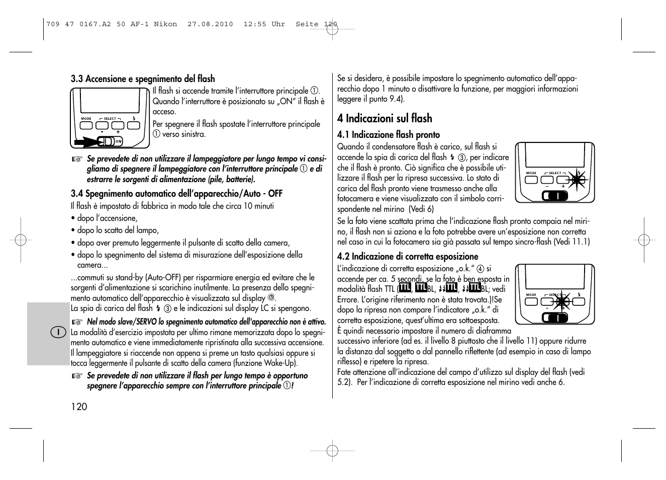 Metz MECABLITZ 50 AF-1 digital Nikon User Manual | Page 120 / 182
