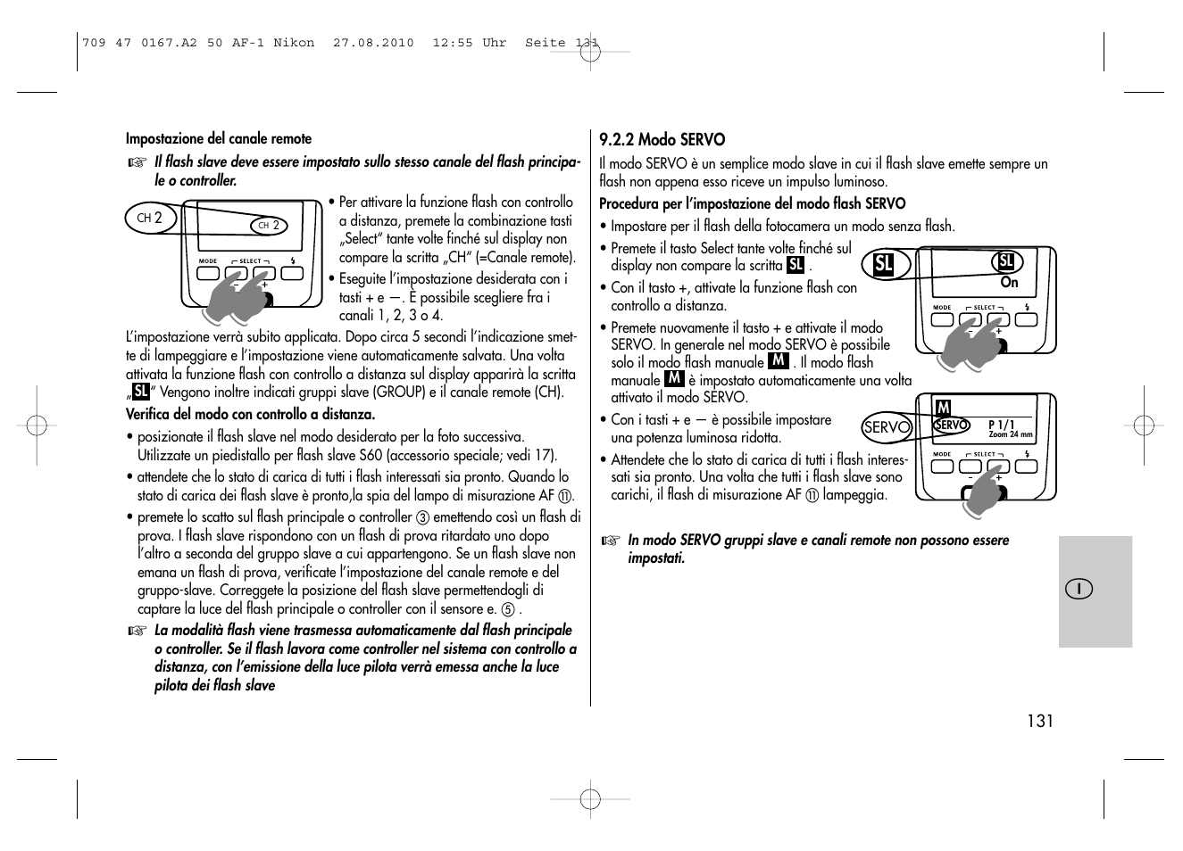 Metz MECABLITZ 50 AF-1 digital Nikon User Manual | Page 131 / 182
