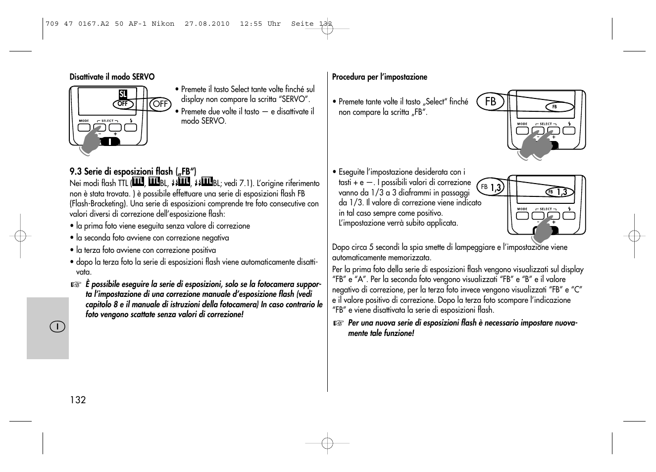 Metz MECABLITZ 50 AF-1 digital Nikon User Manual | Page 132 / 182