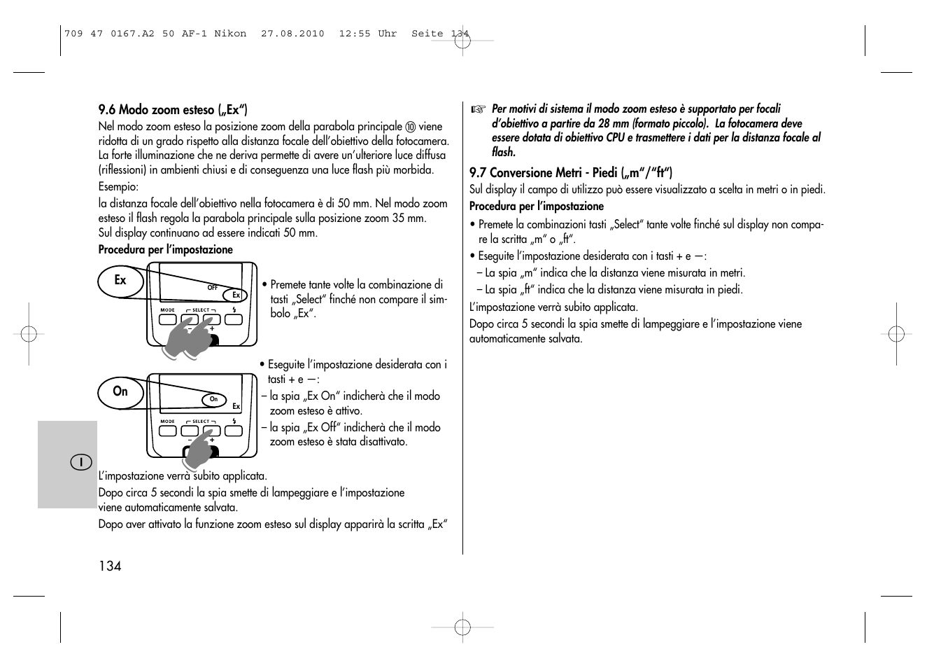 Metz MECABLITZ 50 AF-1 digital Nikon User Manual | Page 134 / 182