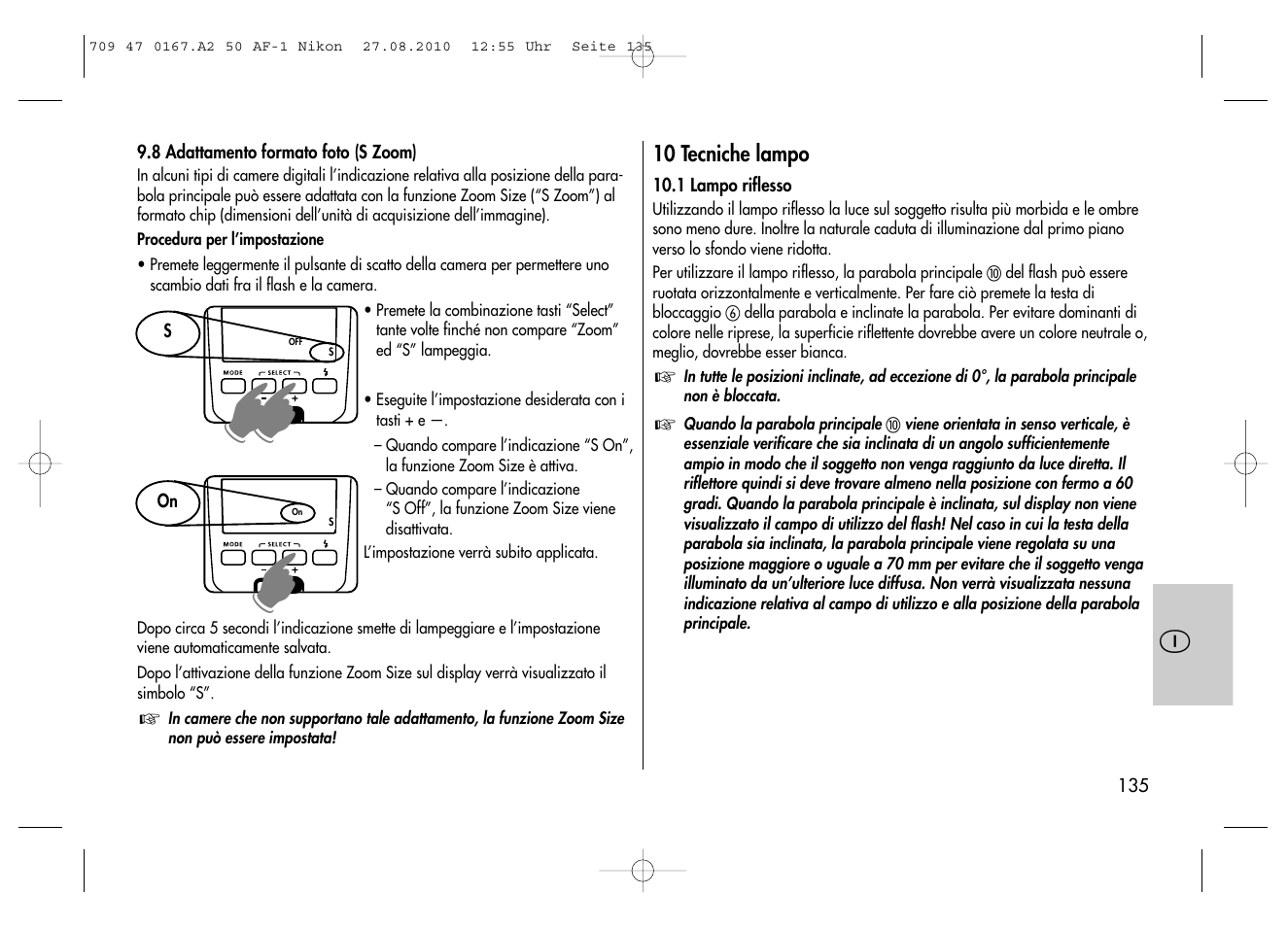 Metz MECABLITZ 50 AF-1 digital Nikon User Manual | Page 135 / 182