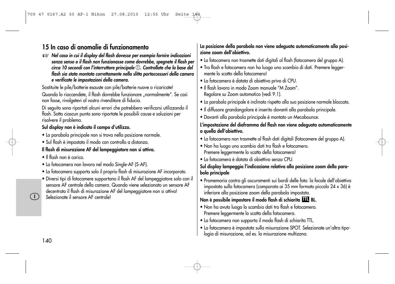 Metz MECABLITZ 50 AF-1 digital Nikon User Manual | Page 140 / 182