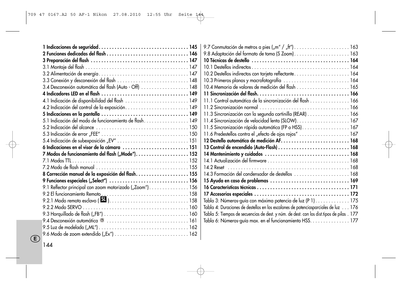 Metz MECABLITZ 50 AF-1 digital Nikon User Manual | Page 144 / 182