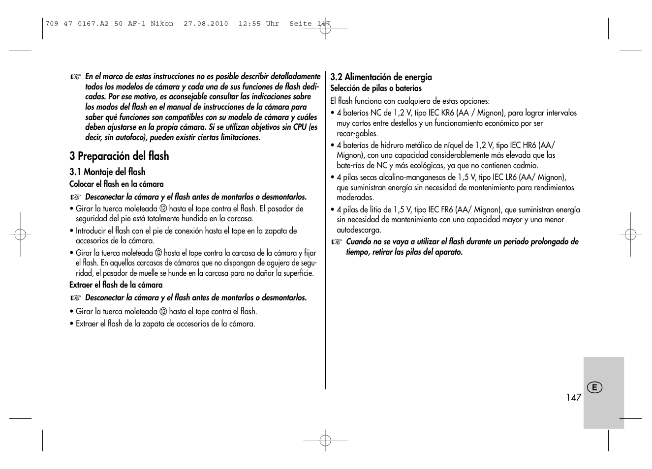 Metz MECABLITZ 50 AF-1 digital Nikon User Manual | Page 147 / 182