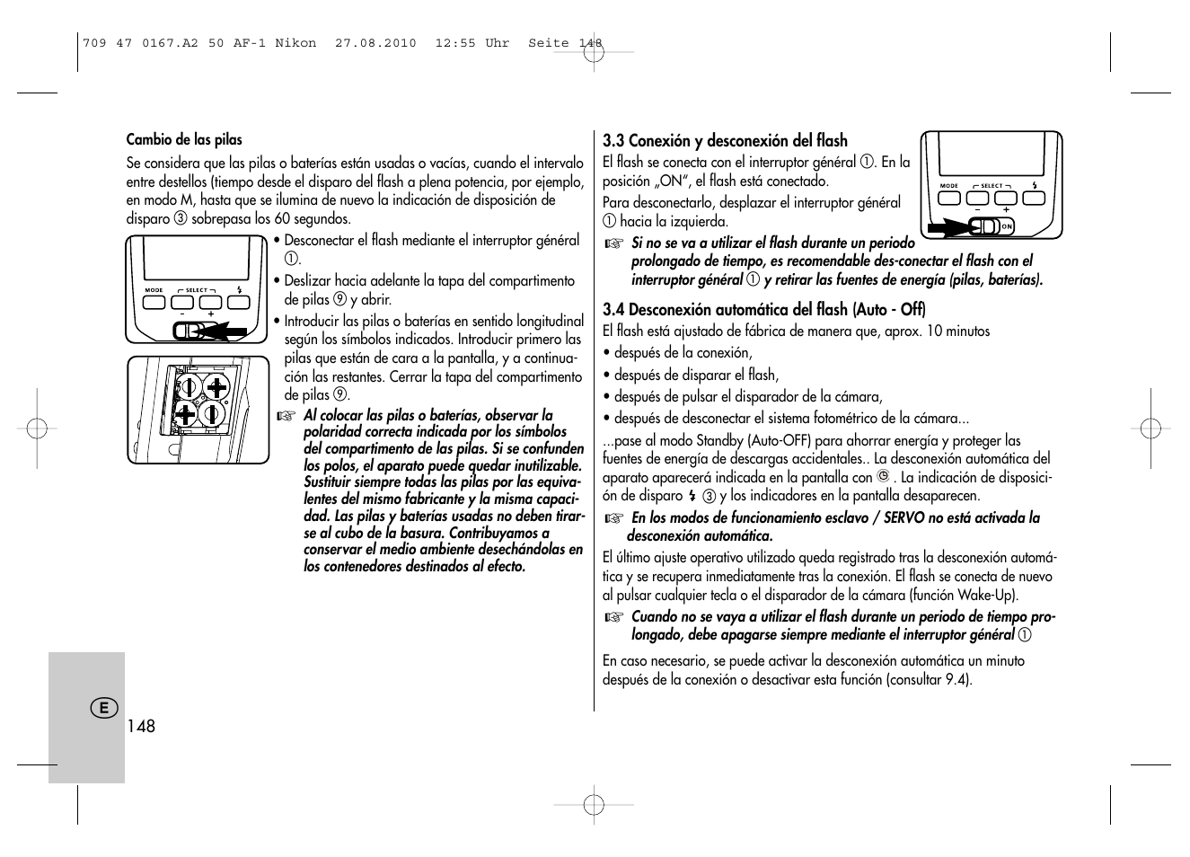 Metz MECABLITZ 50 AF-1 digital Nikon User Manual | Page 148 / 182