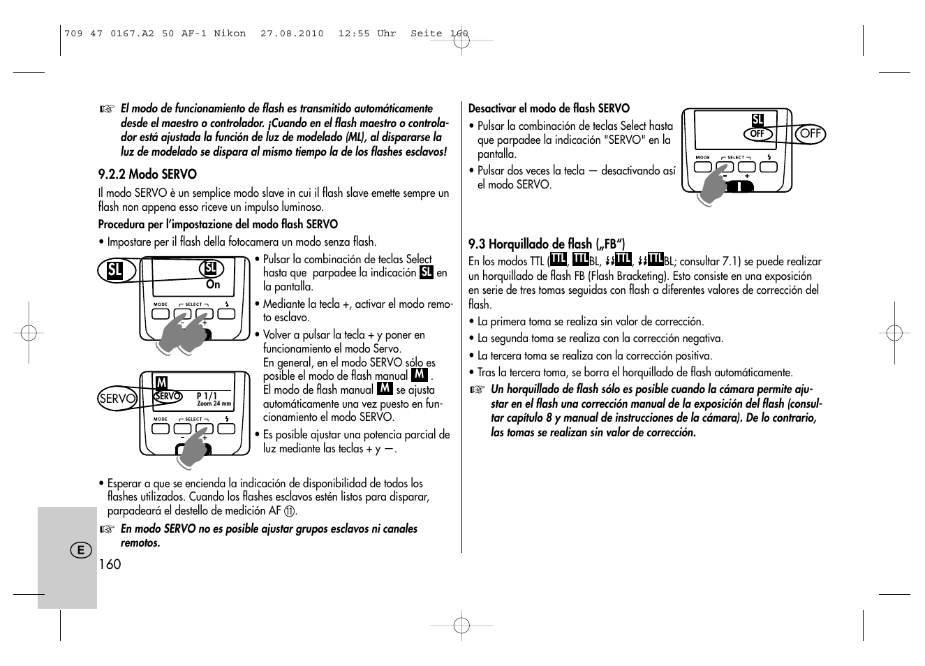 Metz MECABLITZ 50 AF-1 digital Nikon User Manual | Page 160 / 182