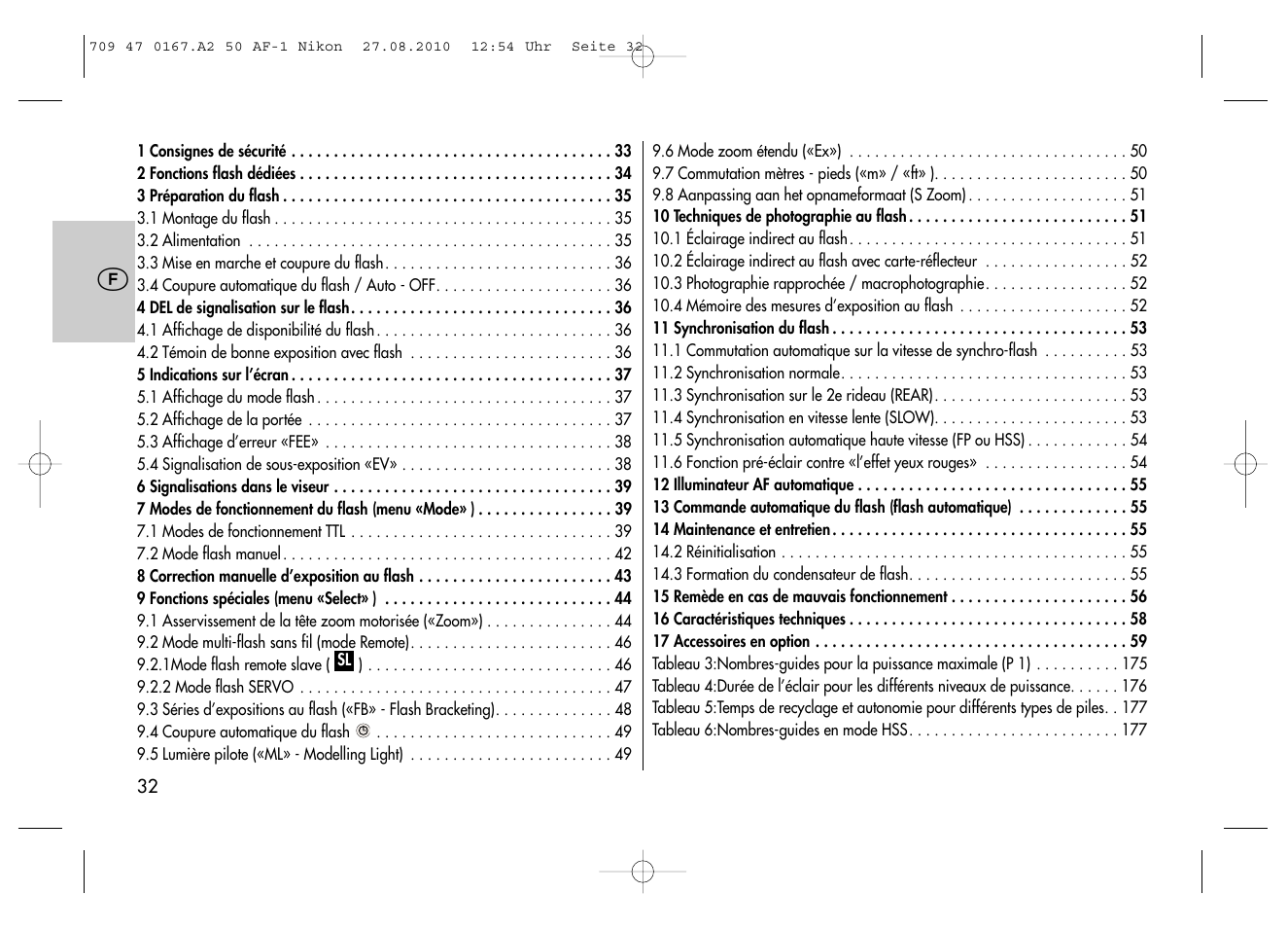 Metz MECABLITZ 50 AF-1 digital Nikon User Manual | Page 32 / 182