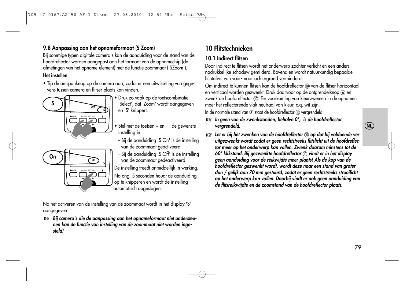 Metz MECABLITZ 50 AF-1 digital Nikon User Manual | Page 79 / 182
