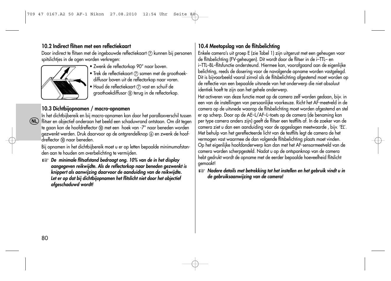 Metz MECABLITZ 50 AF-1 digital Nikon User Manual | Page 80 / 182