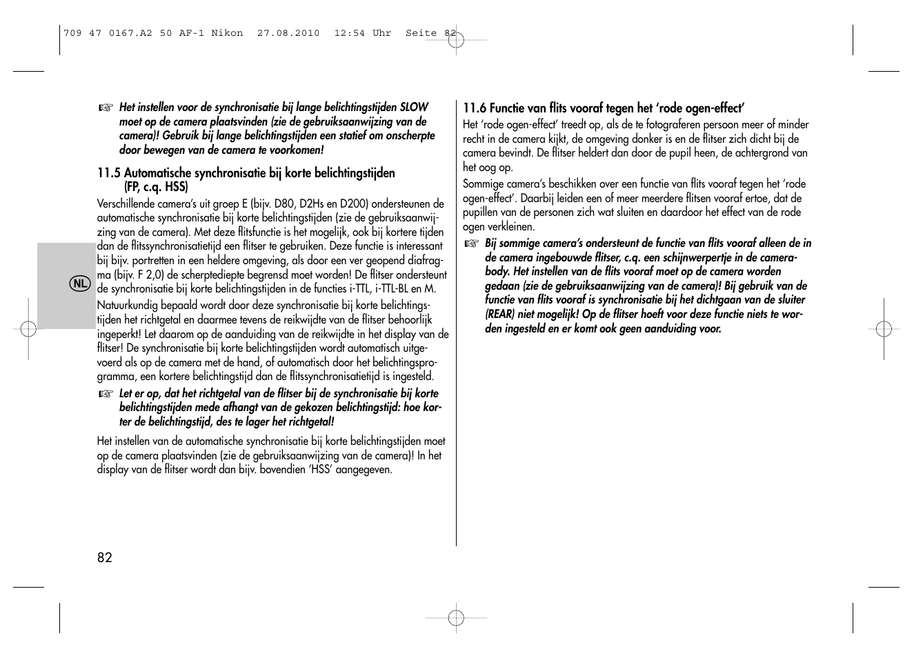 Metz MECABLITZ 50 AF-1 digital Nikon User Manual | Page 82 / 182