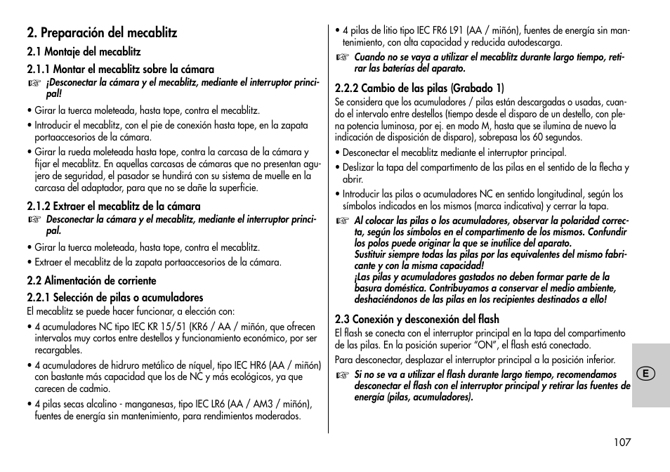 Metz MECABLITZ 44 AF-3/4 Nikon User Manual | Page 107 / 132