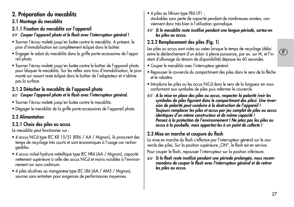 Metz MECABLITZ 44 AF-3/4 Nikon User Manual | Page 27 / 132