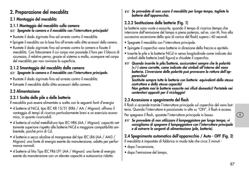 Metz MECABLITZ 44 AF-3/4 Nikon User Manual | Page 87 / 132