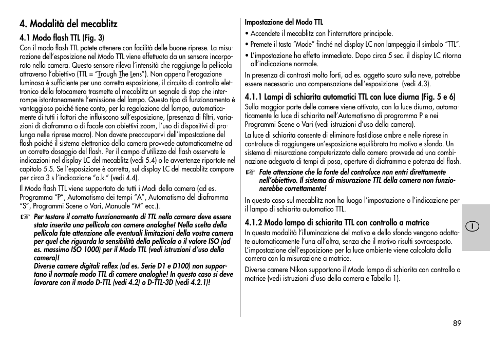 Metz MECABLITZ 44 AF-3/4 Nikon User Manual | Page 89 / 132