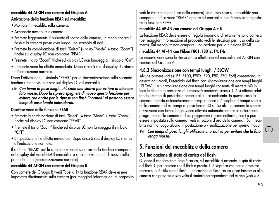 Metz MECABLITZ 44 AF-3/4 Nikon User Manual | Page 95 / 132