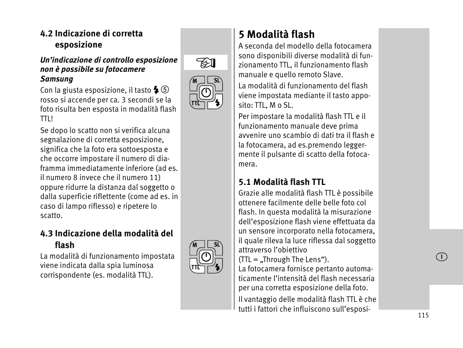 5 modalità flash | Metz MECABLITZ 44 AF-1 digital User Manual | Page 115 / 166
