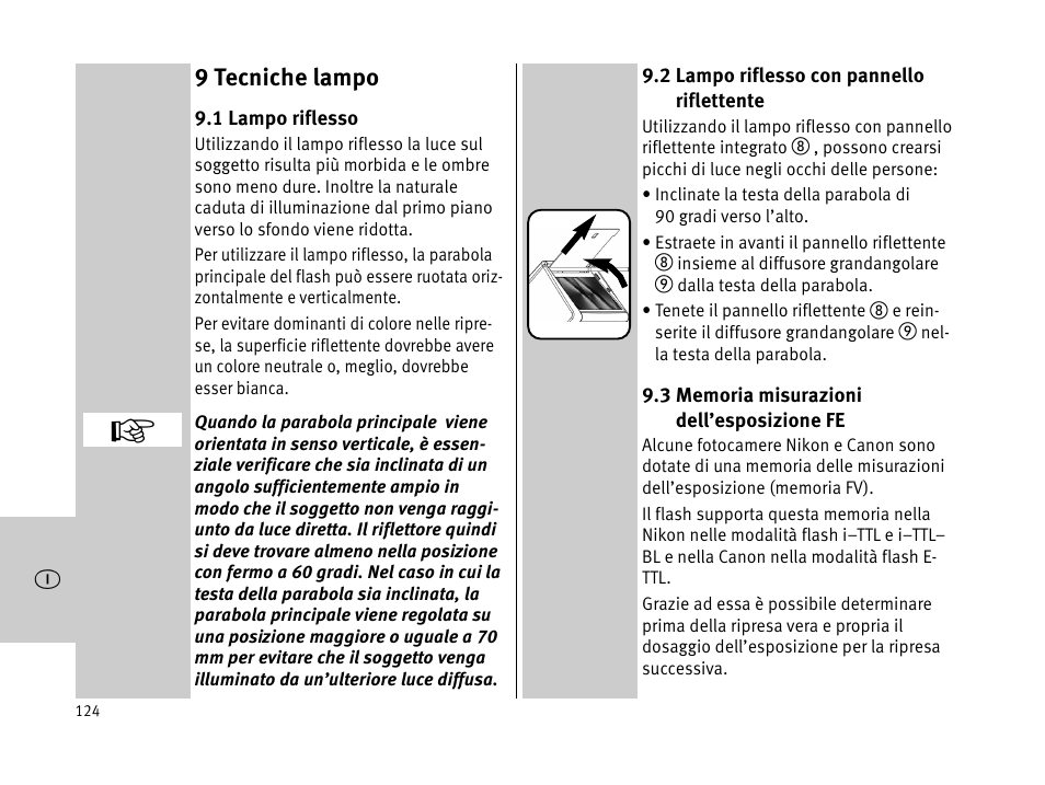 9 tecniche lampo | Metz MECABLITZ 44 AF-1 digital User Manual | Page 124 / 166