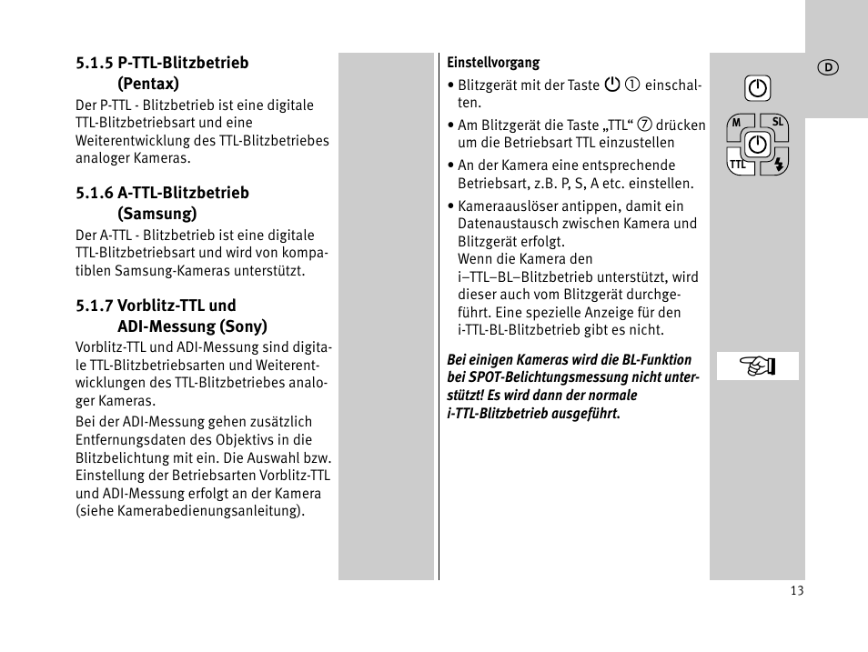 Metz MECABLITZ 44 AF-1 digital User Manual | Page 13 / 166