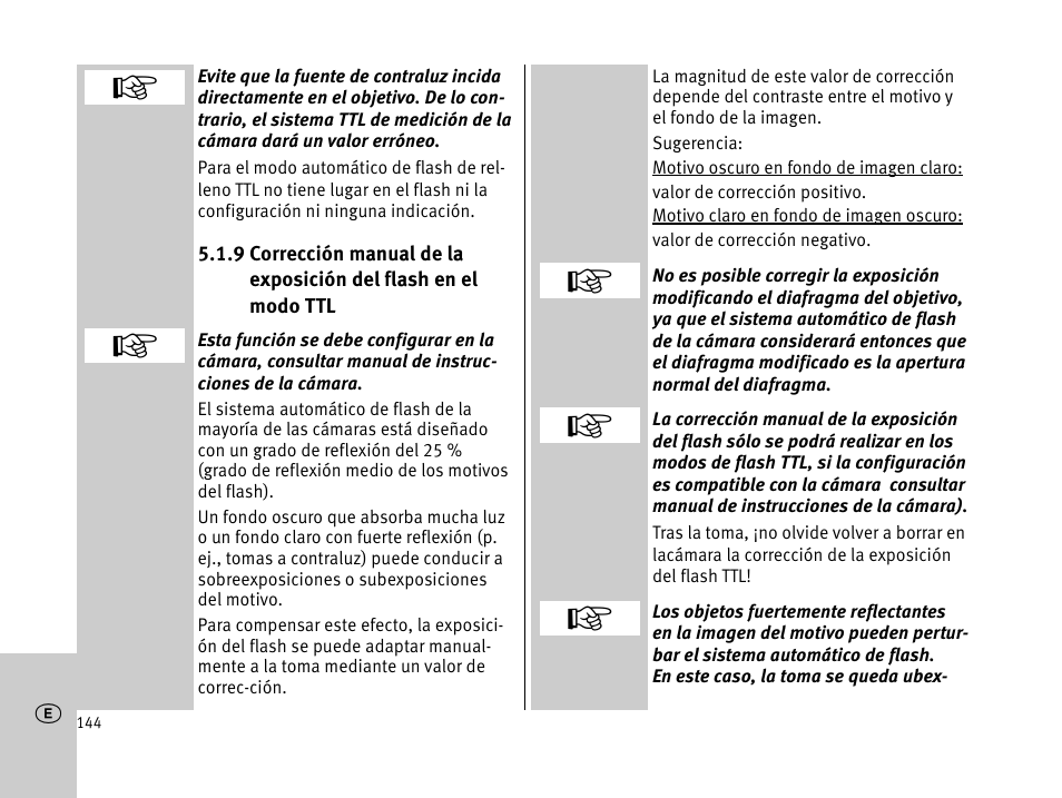 Metz MECABLITZ 44 AF-1 digital User Manual | Page 144 / 166