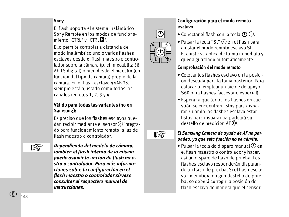 Metz MECABLITZ 44 AF-1 digital User Manual | Page 148 / 166