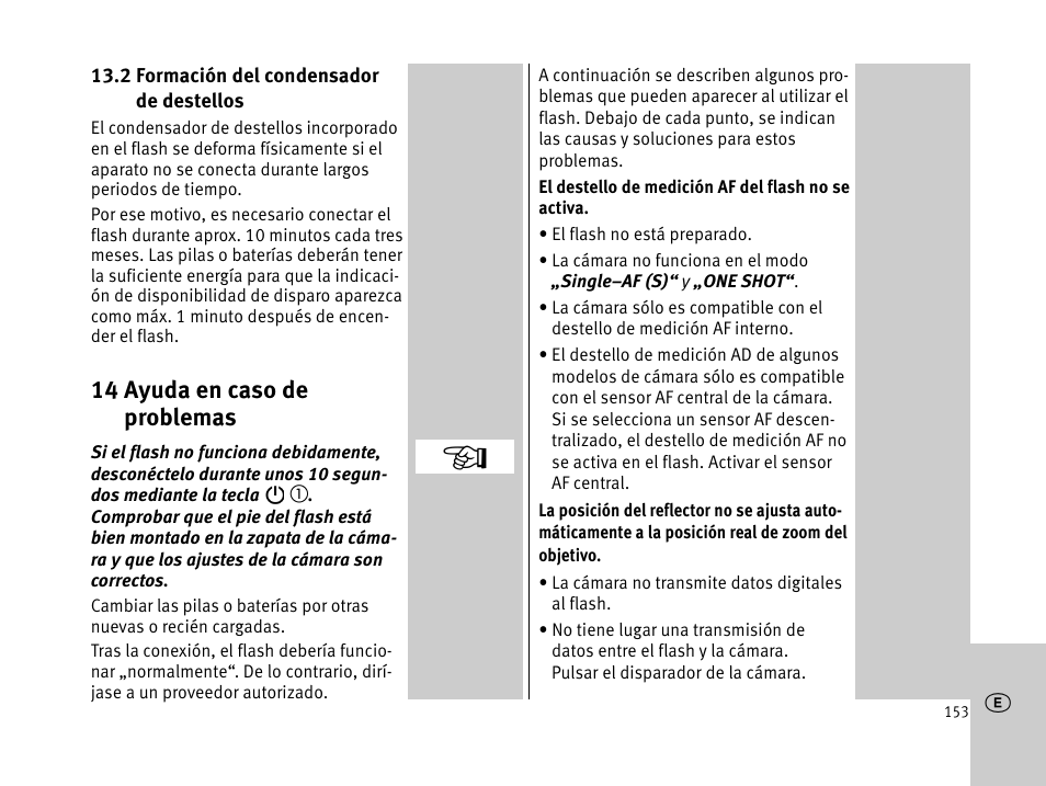 14 ayuda en caso de problemas | Metz MECABLITZ 44 AF-1 digital User Manual | Page 153 / 166