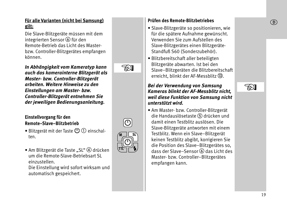 Metz MECABLITZ 44 AF-1 digital User Manual | Page 19 / 166