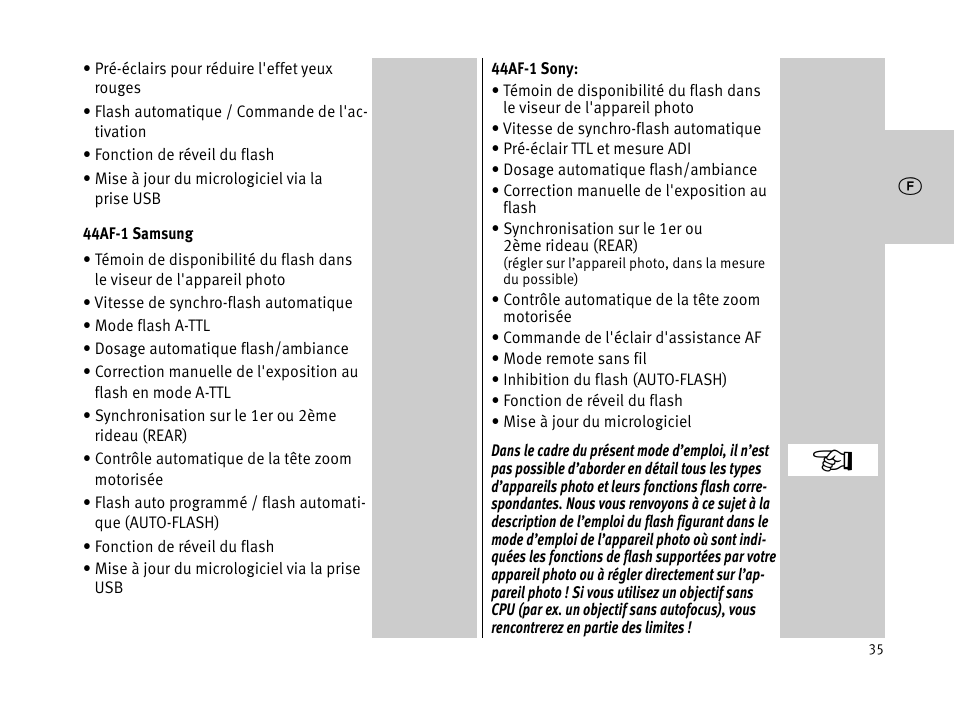 Metz MECABLITZ 44 AF-1 digital User Manual | Page 35 / 166