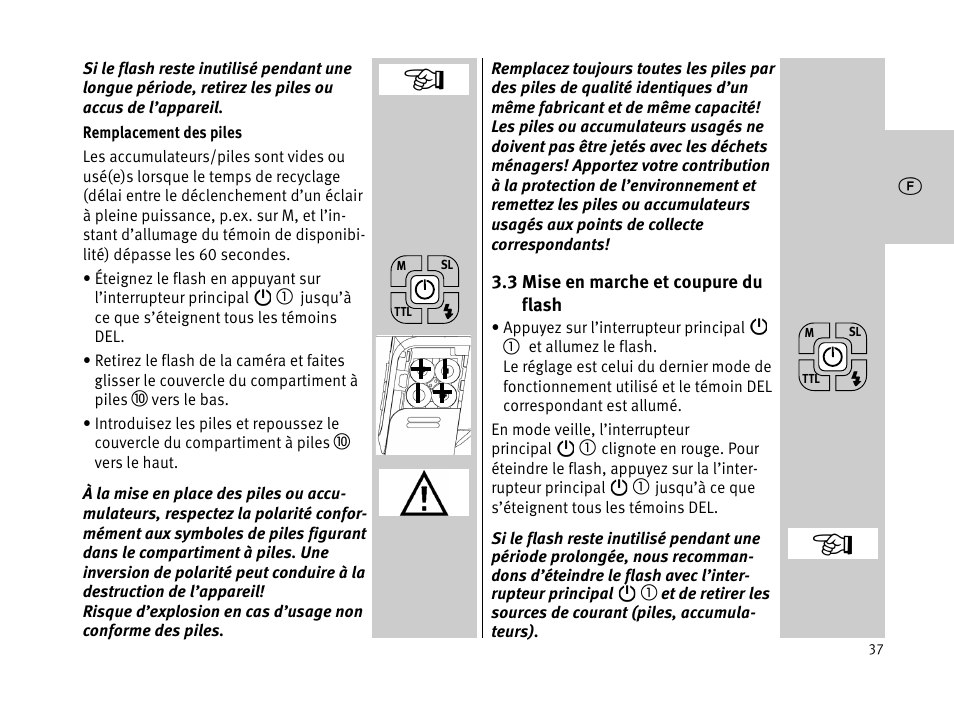 Metz MECABLITZ 44 AF-1 digital User Manual | Page 37 / 166