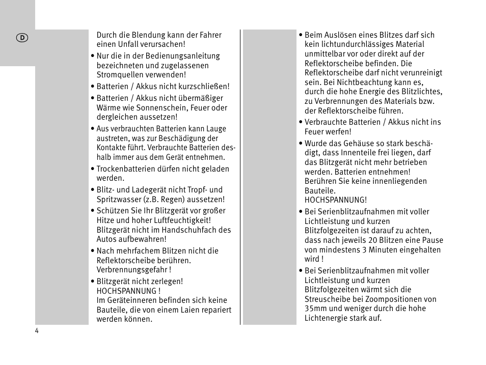 Metz MECABLITZ 44 AF-1 digital User Manual | Page 4 / 166