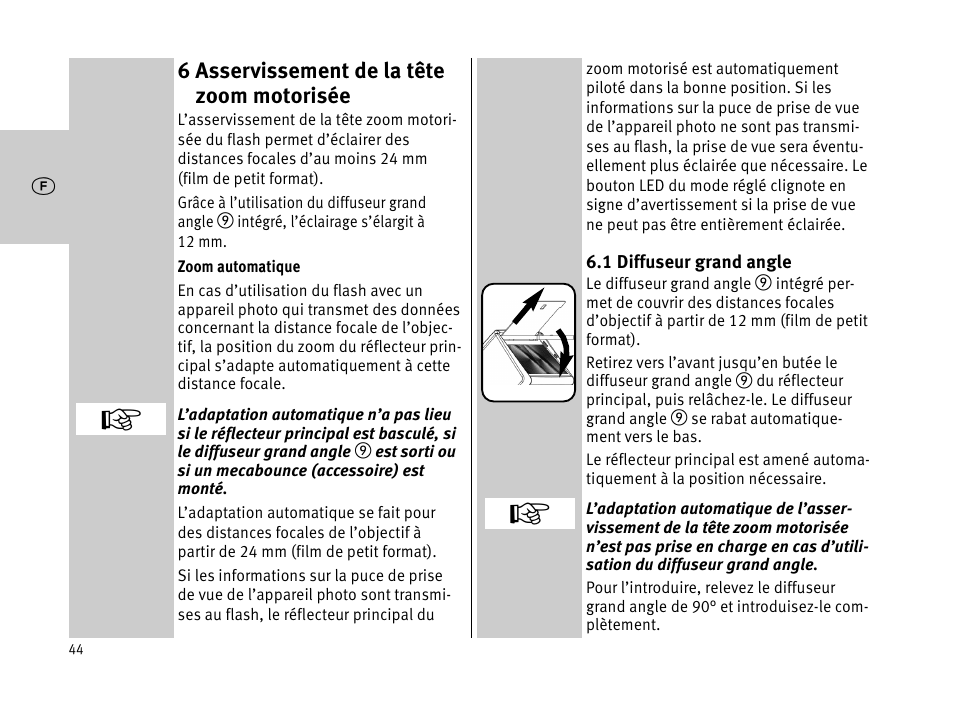 Metz MECABLITZ 44 AF-1 digital User Manual | Page 44 / 166