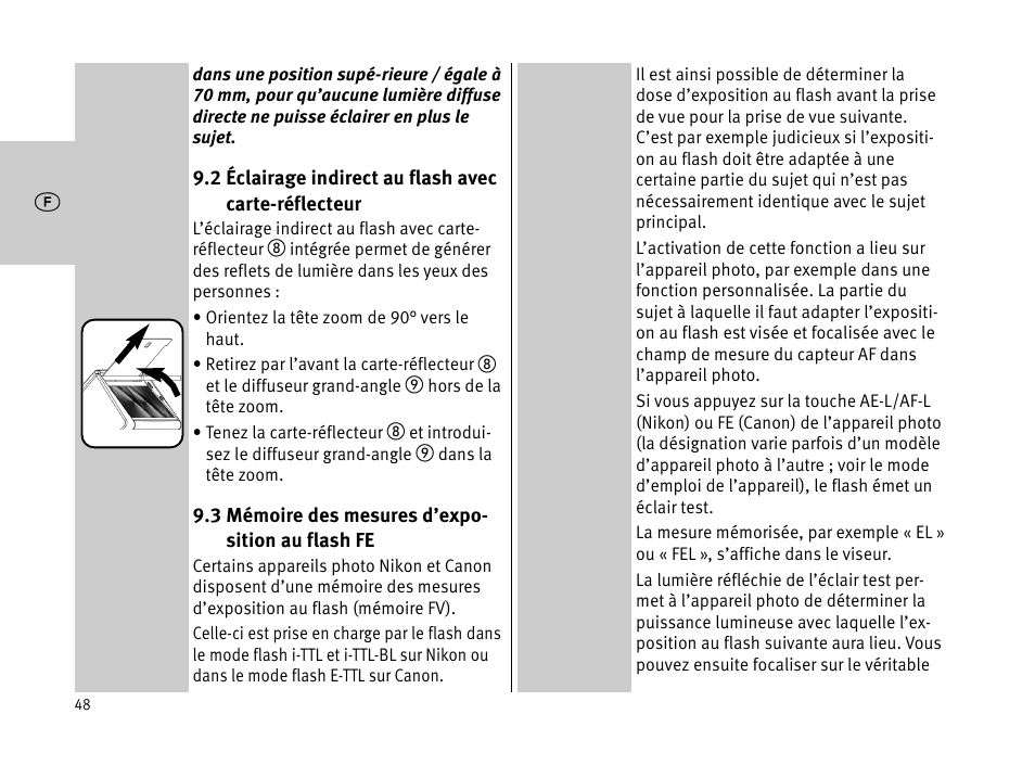 Metz MECABLITZ 44 AF-1 digital User Manual | Page 48 / 166