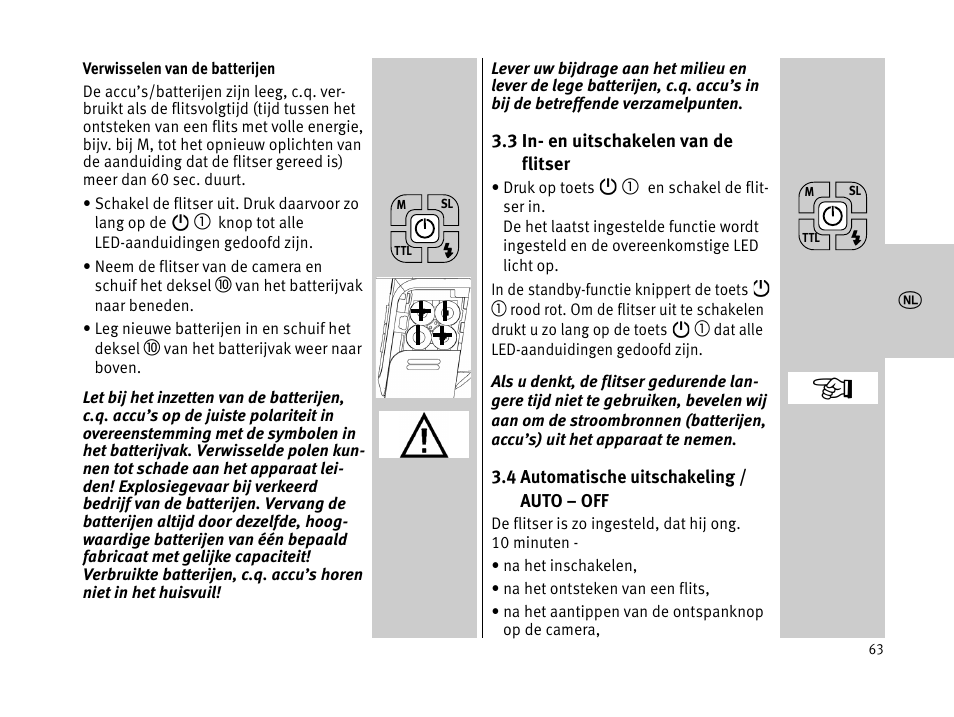 Metz MECABLITZ 44 AF-1 digital User Manual | Page 63 / 166