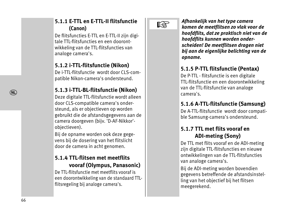 Metz MECABLITZ 44 AF-1 digital User Manual | Page 66 / 166