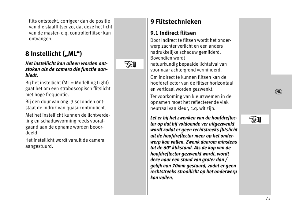 Metz MECABLITZ 44 AF-1 digital User Manual | Page 73 / 166