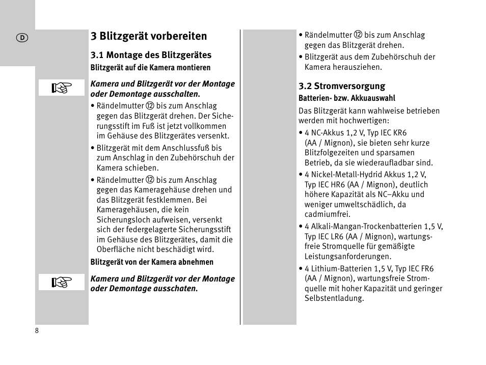 Metz MECABLITZ 44 AF-1 digital User Manual | Page 8 / 166