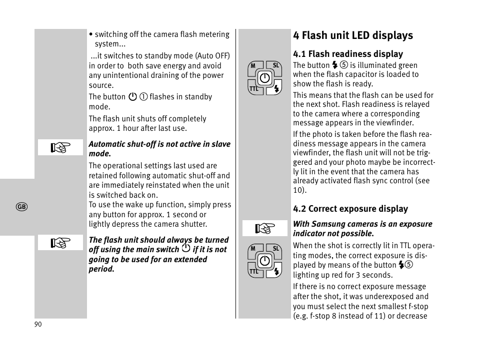 Metz MECABLITZ 44 AF-1 digital User Manual | Page 90 / 166