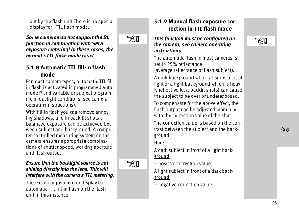 Metz MECABLITZ 44 AF-1 digital User Manual | Page 93 / 166