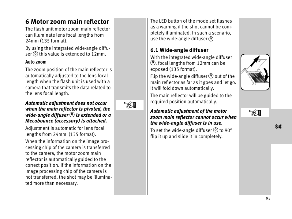 Metz MECABLITZ 44 AF-1 digital User Manual | Page 95 / 166