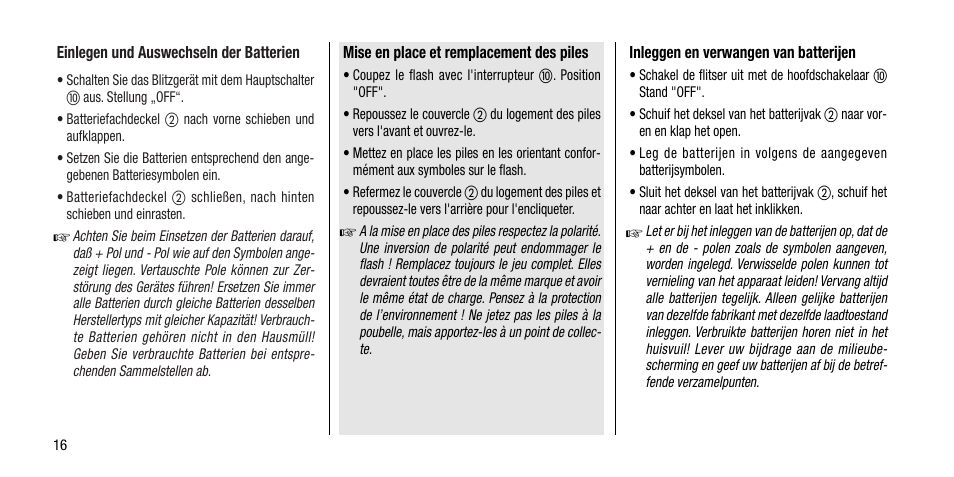 Metz MECABLITZ 40 AF-4 Minolta User Manual | Page 16 / 78