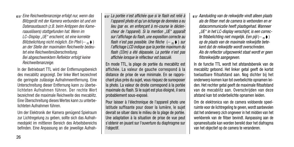 Metz MECABLITZ 40 AF-4 Minolta User Manual | Page 26 / 78