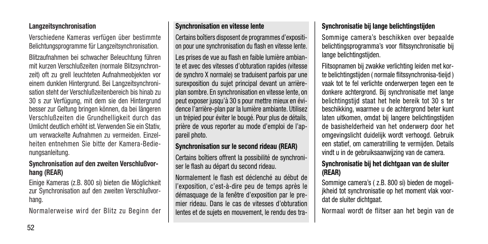 Metz MECABLITZ 40 AF-4 Minolta User Manual | Page 52 / 78